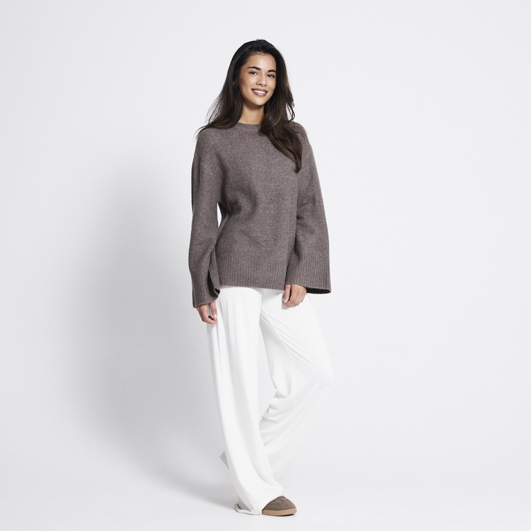 Knit sweater "Erica" Light Brown